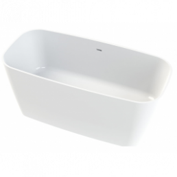 Akmens masės vonia Vayer Volans 150x72 cm apvalintais kampais balta