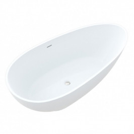 Akmens masės vonia Vayer Carina 170x85 cm ovali balta