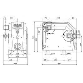 Savisiurbis/nesavisiurbis vandens tiekimo elektroninis siurblys Isar BOOST5-E-3