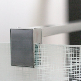 Dušo sienutė CALIDA 110 cm skaidrus stiklas blizgus profilis