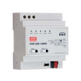 KNX BUS maitinimo šaltinis 30V 1280mA, montuojamas ant DIN bėgelio su diagnostika