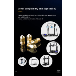 3D spausdintuvo purkštukas D6 0.4mm 3002060005 CREALITY