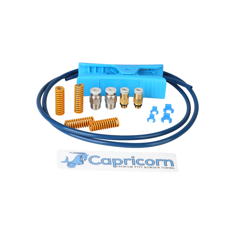 Tefloninio Capricorn vamzdelio komplektas su kirpimo įrankiu ir jungimo elementais CREALITY