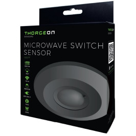 Judesio jutiklis, mikrobangų, 230 Vac, 360°, 8m, 2000W, reguliuojamas, juodas, THORGEON