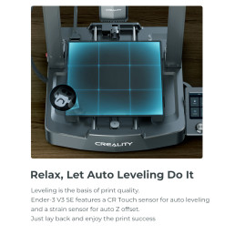 3D spausdintuvas CREALITY Ender-3V3 SE 220x220x250mm nozzle 260℃, padas ≤100℃