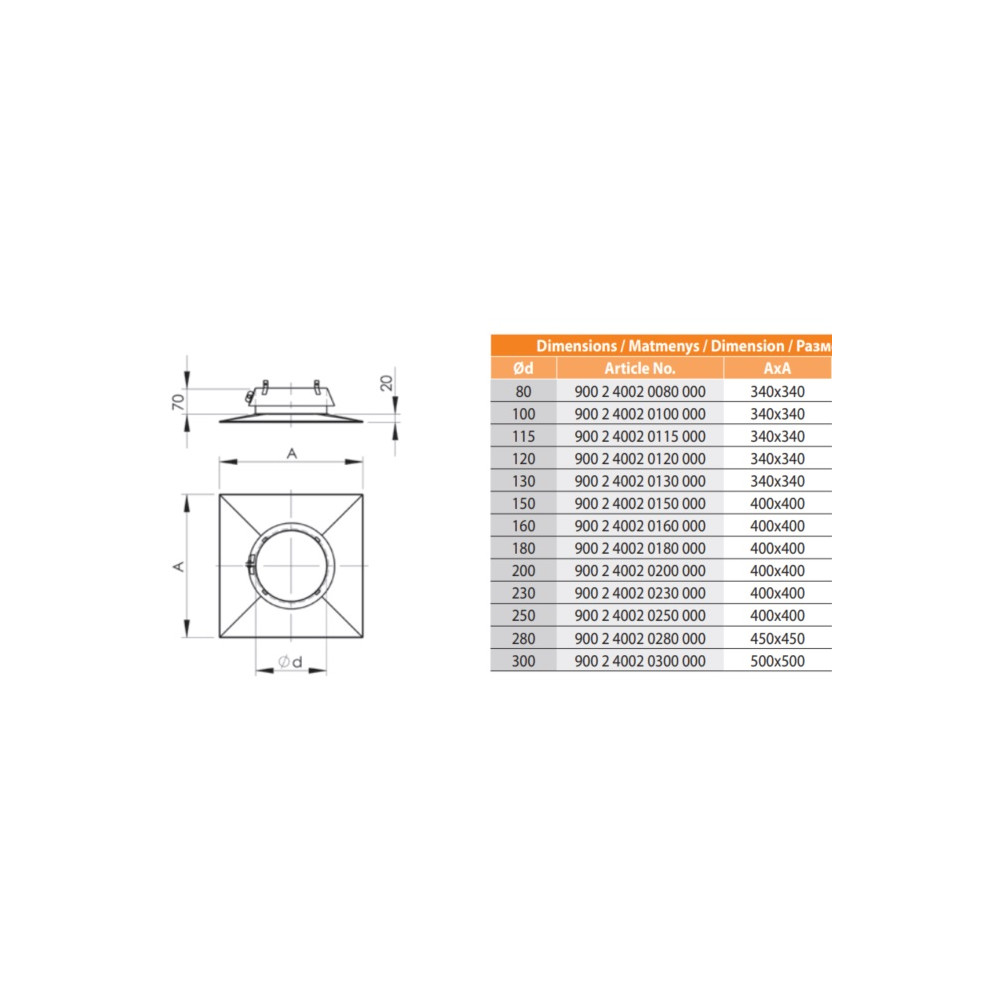 Virš. įdėklo laikiklis NP d.130 (900 2 4002 0130 000)