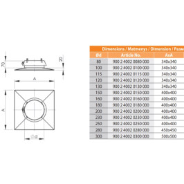 Virš. įdėklo laikiklis NP d.160 (900 2 4002 0160 000)
