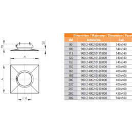 Virš. įdėklo laikiklis NP d.180 (900 2 4002 0180 000)