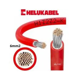 Solar kabelis MG WIRES EN 50618 6,00 mm2 Q H1Z2Z2-K 100 metrų raudonas