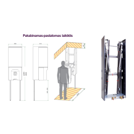 Pakabinamas-pastatomas laikiklis Atlantic SYNEA DUO šilumos siurbliams