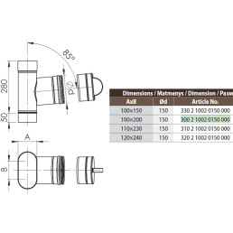 SWO pravala su akle HeatUp NP d.150/ 110x230 (H311 2 1002 0150 000)