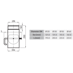 SZK sklende vamzdyje 150 pilka(ML) trump. rankenėlė (shirt handle)