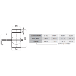 SZK sklende vamzdyje 180-CZ2(ML) ilg. rankenėlė (long handle)
