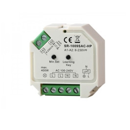 LED valdymo sistemos imtuvas 230Vac 200W, PUSH-DIM, TRIAC, Easy-RF serija, Sunricher