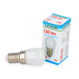 LED lemputė E14 220-240V 2W 130lm 4000K, LEDOM