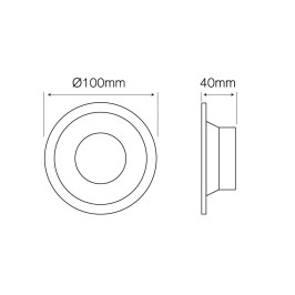 Įmontuojamas šviestuvas, MR16/ GU10 apvalus, OLTIKA, juodas/ auksinis, LED line