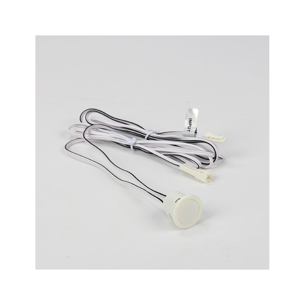 LED valdiklis 12-24V 4A, ON-OFF-DIM, įleidžiamas, plastikinis, baltas