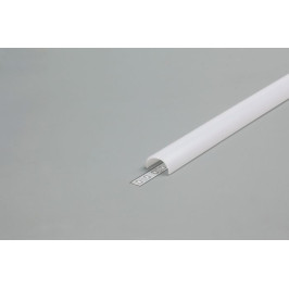 LED profilio ARC12 dangtelis, ovalus, baltas, 2m, TOPMET