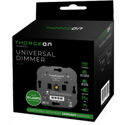 Reguliatorius šviesai 230V 10-400W TRIAC, valdomas rankenėle, THORGEON