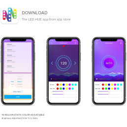 LED skaitmeninės juostos valdiklis 5-24V, Bluetooth, 1024 PIX