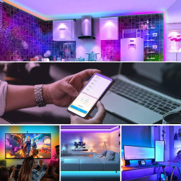 LED skaitmeninės juostos valdiklis 5-24V, Bluetooth, 1024 PIX