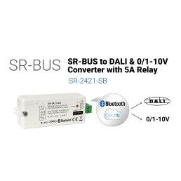 Apšvietimo valdymo signalo keitiklis Bluetooth SR-BUS - DALI/ 0-10V, Sunricher