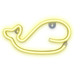 LED NEON dekoracija BANGINIS, šiltai balta, 5V USB/ 3xAA