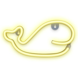 LED NEON dekoracija BANGINIS, šiltai balta, 5V USB/ 3xAA