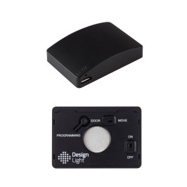 Papildomas įkraunamas bevielis IR jutiklis, juodas, TEO sistemai, Design Light