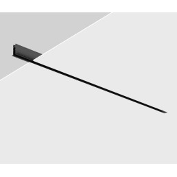 Magnetinės apšvietimo sistemos bėgelio dangtelis, juodas, 2m
