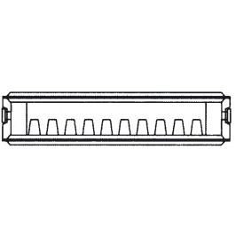 Renovacinis plieninis radiatorius HM 21C-AT-55-0800 prijungimas šoninis