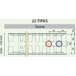 Plieninis radiatorius Galant UNI 22UNI-2-0600 universalus prijungimas