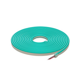 LED juosta NEON FLEX 12Vdc, 7.2W/ m, karpoma 1cm, Žalia, 6x12mm, 5m ritė, IP67