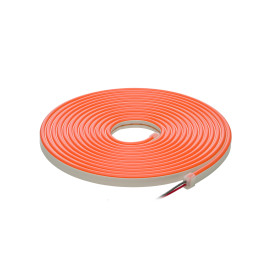 LED juosta NEON FLEX 12Vdc, 7.2W/ m, karpoma 1cm, Oranžinė, 6x12mm, 5m ritė, IP67