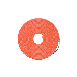 LED juosta NEON FLEX 12Vdc, 7.2W/ m, karpoma 1cm, Oranžinė, 6x12mm, 5m ritė, IP67