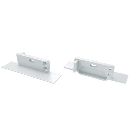 Aklė profiliui LUMINES ZATI, dešinė pusė, aliuminė balta, su skyle, LUMINES