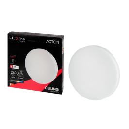 LED šviestuvas, paviršinis, ACTON 24W 2600lm 4000K IP54 apvalus su judesio jutikliu