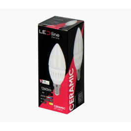 Lemputė LED E14 230V 9W 1170lm žvakės formos, neutraliai balta 4000K, pritemdoma, LED line PRIME