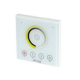 LED valdiklio pultas, montuojamas sienoje, su ratuku, DIM/ CCT, RF 2,4GHz, TUYA, VARIANTE, LED line PRIME