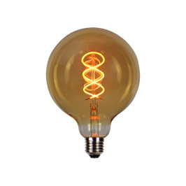 LED lemputė E27 G125 230V 4W 210lm, gintarinė balta 1800K, RETRO VINTAGE GOLD, pritemdoma, LED line PRIME