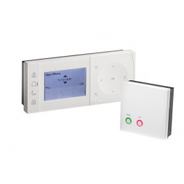 Progr. patalpos termostatas ir imtuvas TPOne-RF + RX1S RF baterija maitinamas radijo ryšiu valdomas