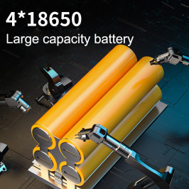 Žibintuvėlis M12, 8000lm, 112W, įkraunamas USB C, 4x 18650 8000mAh, IP44