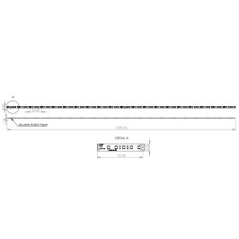 LED juosta 48V 9.6W/ m nehermetiška IP20 neutraliai balta 4000K 120LED/ m, Samsung SMD
