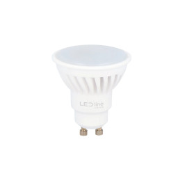 Lemputė LED GU10 230V 5W 700lm, 142lm/ W, 120° šiltai balta 2700K, keramikinė