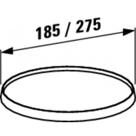 Kartell by LAUFEN padėkliuko diskas 275mm dūmo