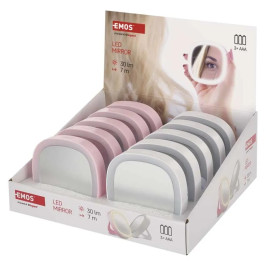 Veidrodėlis su žibintuvėliu, 1vnt 10vnt pakuotėje, 30lm, su 3x AAA baterijomis komplekte