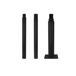 Apšvietimo stulpo komplektas, surenkamas, 3m, juodas