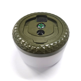 Stovyklavimo žibintuvėlis su LED girlianda, įkraunamas USB-C, 1800mAh, 50-250lm