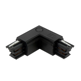 Jungtis L formos 3 fazių bėgeliui LUMICANTO dešinė pusė juoda 