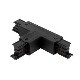 Jungtis T formos 3 fazių bėgeliui LUMICANTO dešinė pusė juoda 